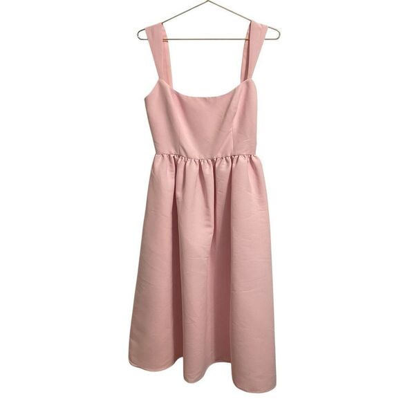 Sachin & Babi Blaine Taffeta Square Neck Sleeveless Pocket Dress Pink Size 8 NWT - Picture 2 of 8